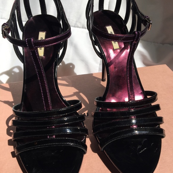 Miu Miu Calzature Donna Metallic Caged Sandals - Picture 3 of 8